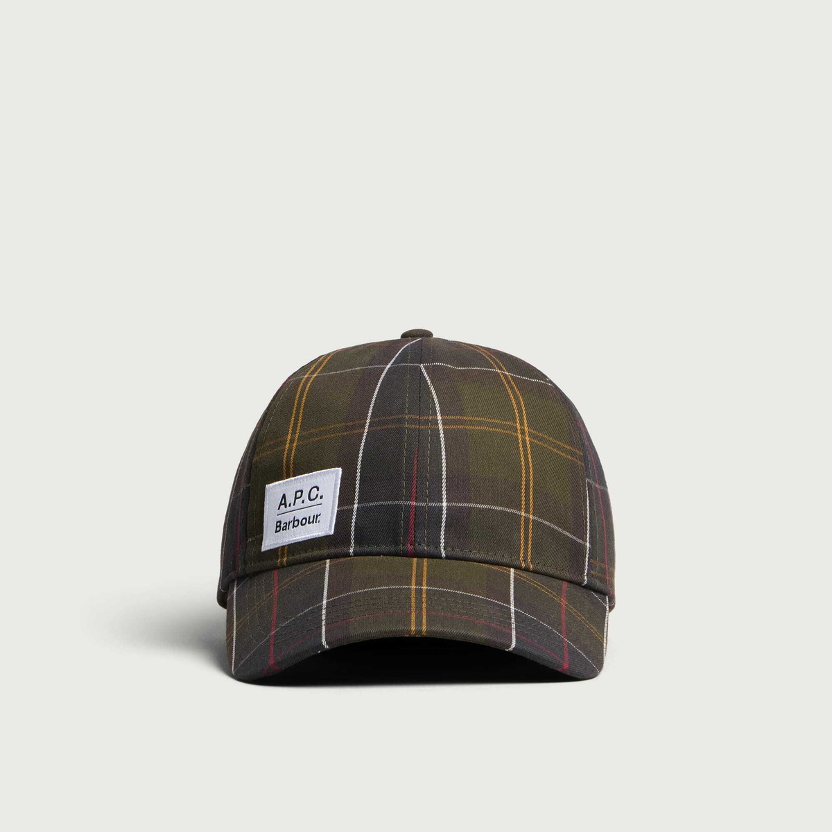 Barbour Men's x A.P.C. Tartan Cap in Classic Tartan