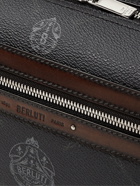 Berluti - Logo-Print Virée Canvas and Leather Wash Bag