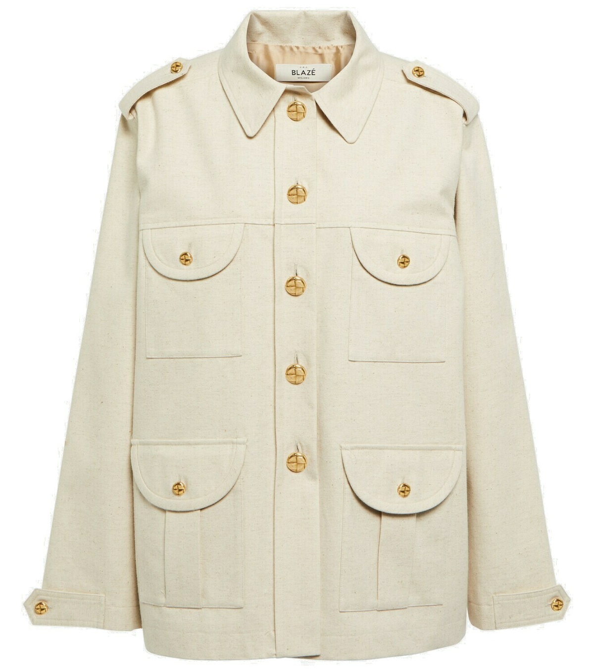 Photo: Blazé Milano Sahariana cotton and linen jacket