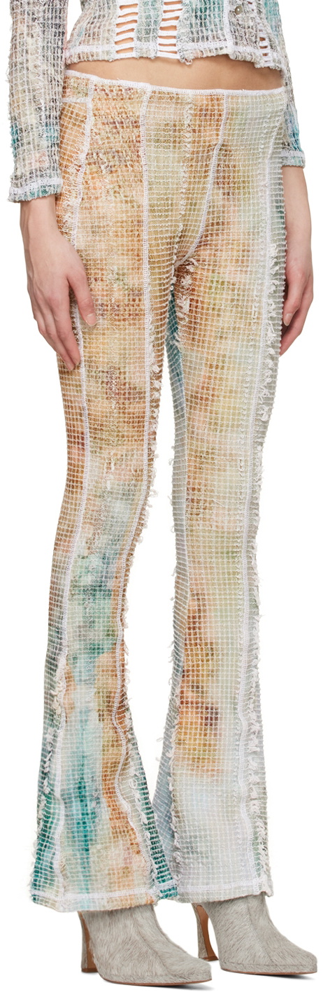 Luna Del Pinal White Stretch Weave Trousers