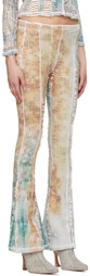 Luna Del Pinal White Stretch Weave Trousers