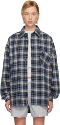 ERL Navy Plaid Shirt