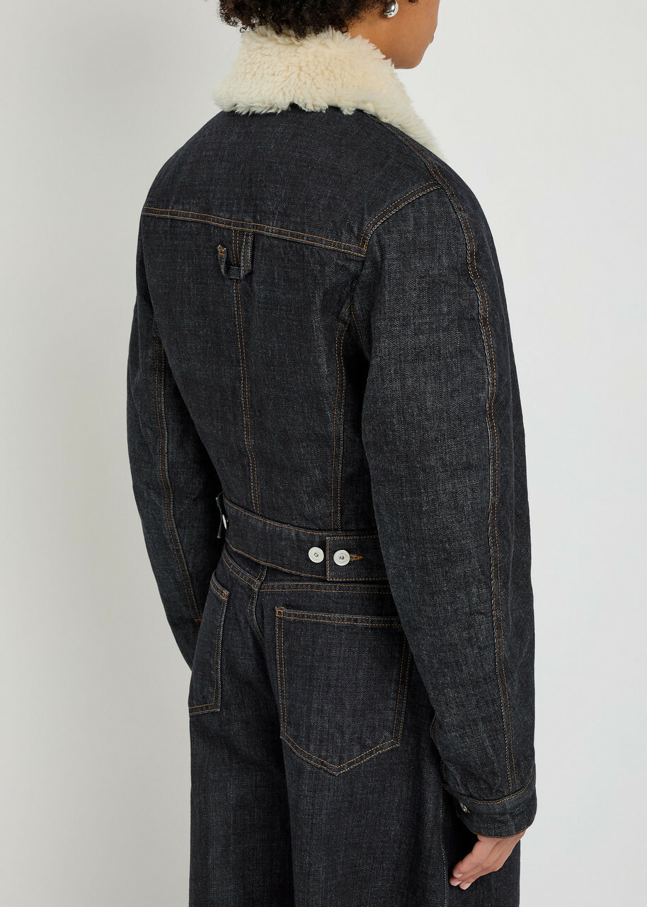 Jacquemus Le Bomber De De-nîmes Denim Jacket Navy