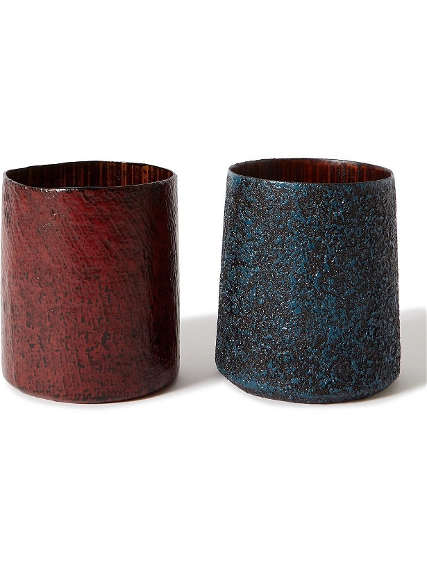 Photo: Japan Best - Set of Two Textured Bamboo Cups