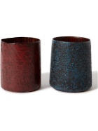 Japan Best - Set of Two Textured Bamboo Cups