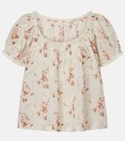 Dôen Frederica floral cotton top