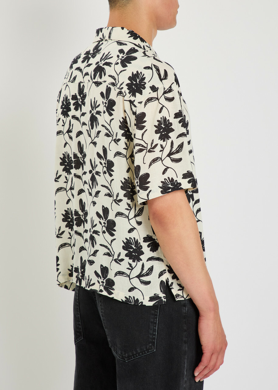 Mki Miyuki Zoku Floral Rayon and Linen-blend Shirt Multi Floral