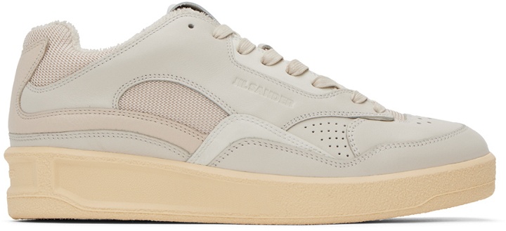 Photo: Jil Sander Off-White Perforated Sneakers