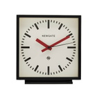 Newgate Clocks AMP Railway Mantel Clock in Red 