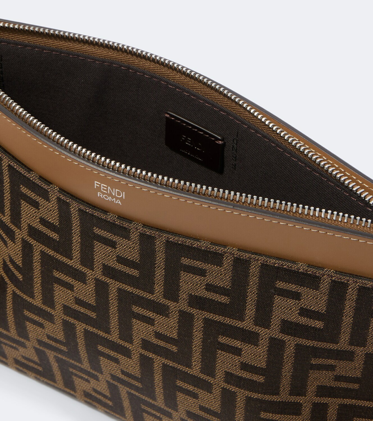 Fendi Medium FF Zucca canvas pouch