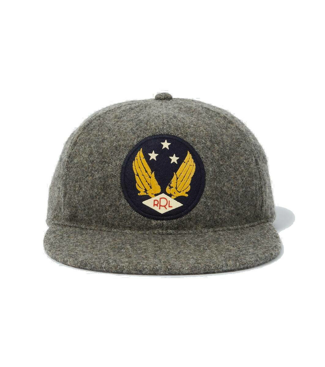 Photo: RRL Patched wool-blend baseball cap