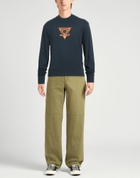 Maison Kitsuné Mens Sweatshirt Midnight in Blue