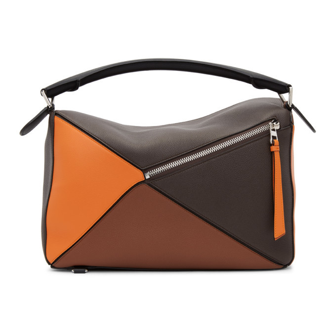 Loewe // Brown Large Puzzle Bag – VSP Consignment