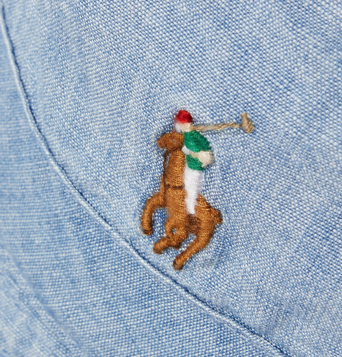 Polo Ralph Lauren - Loft Logo-Embroidered Cotton-Chambray Bucket Hat ...