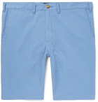 Beams Plus - Ivy Slim-Fit Cotton-Seersucker Shorts - Men - Light blue
