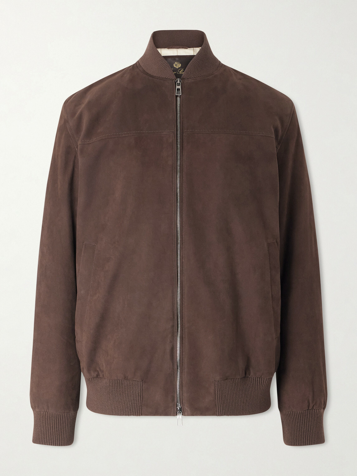 Loro Piana - Ivy Padded Suede Bomber Jacket - Brown