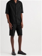 LEMAIRE - Camp-Collar Cotton-Poplin Shirt - Black - IT 52