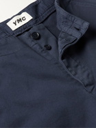 YMC - Padre Straight-Leg Stretch-Cotton Twill Trousers - Blue