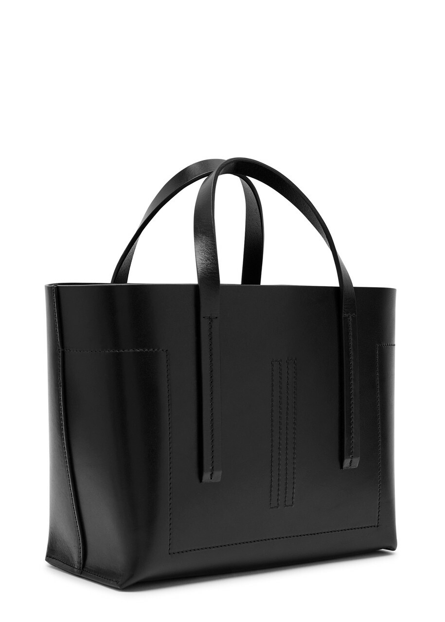 Rick Owens Shopper Small Leather Tote bag - Black - One Size