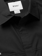 WTAPS - Logo-Appliquéd COOLMAX® Cotton-Blend Shirt - Black
