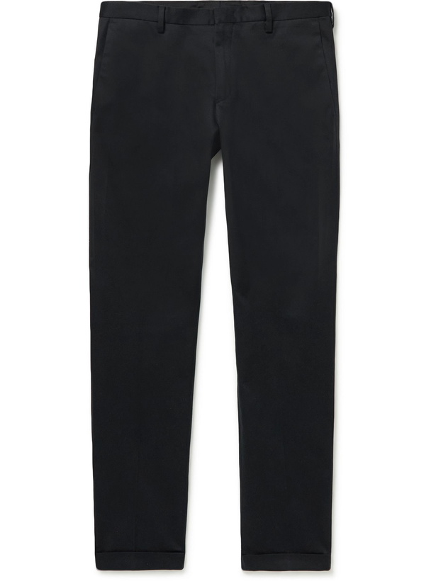 Photo: PAUL SMITH - Organic Cotton-Twill Trousers - Blue