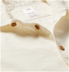 visvim - Ellas Embellished Linen, Silk and Cotton-Blend Shirt - Men - Cream
