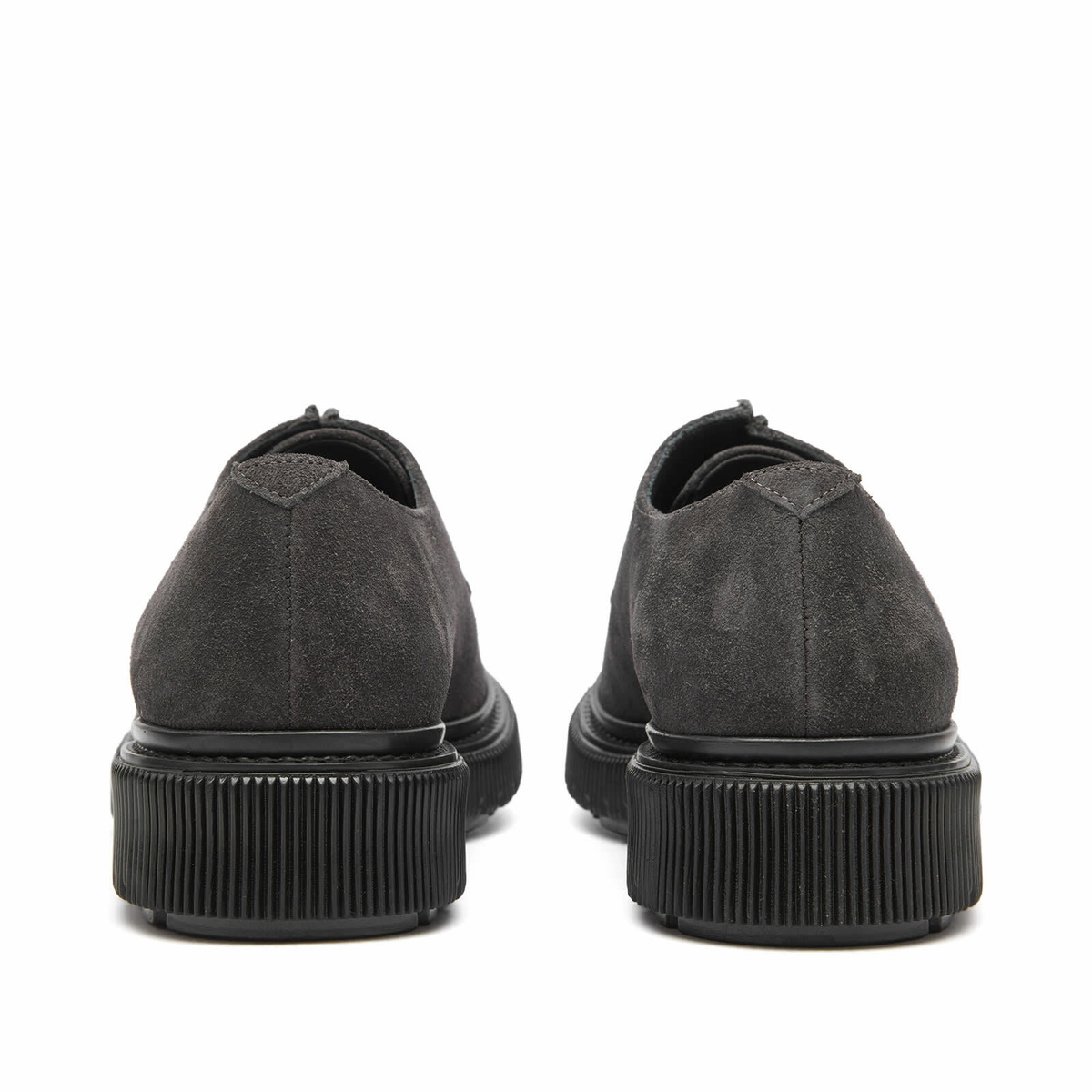Adieu Men's Type 124 Classic Suede Derby in Charcoal/Asphalt