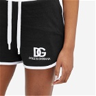 Dolce & Gabbana Women's Logo Sweat Shorts in Black