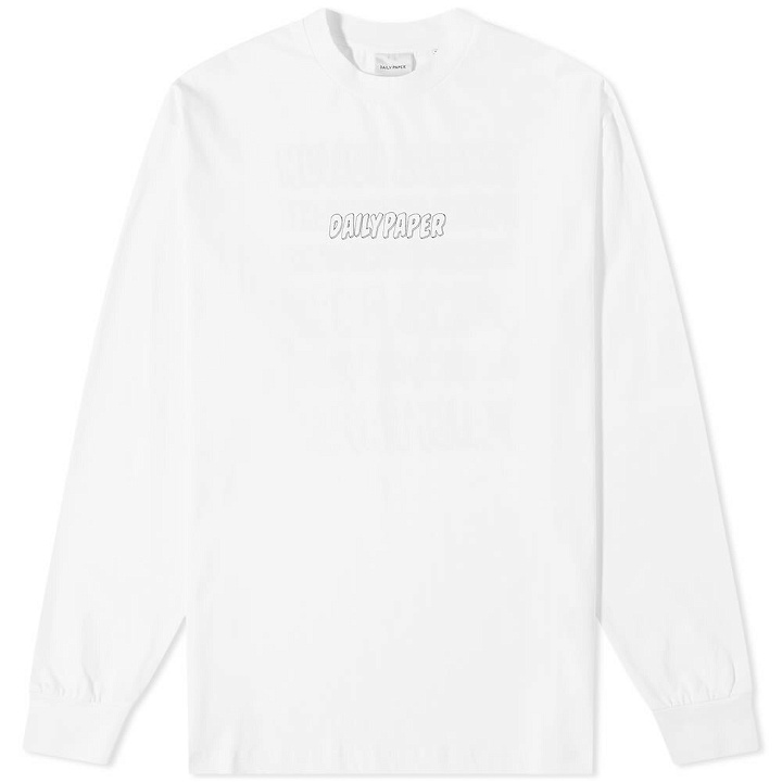 Photo: Daily Paper Men's Long Sleeve Remulto T-Shirt in White