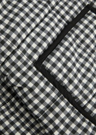 Free People Chloe Gingham Cotton Jacket Black And White