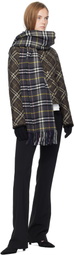 Burberry Black Logo Patch Wool Gloves