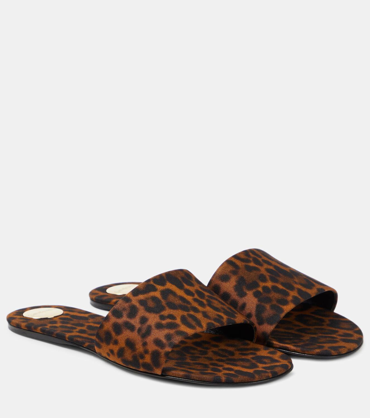 【送料&関税込】Saint Laurent Carlyle Slippers Saint Laurent Carlyle Satin Crepe Slippers (Flat Shoes