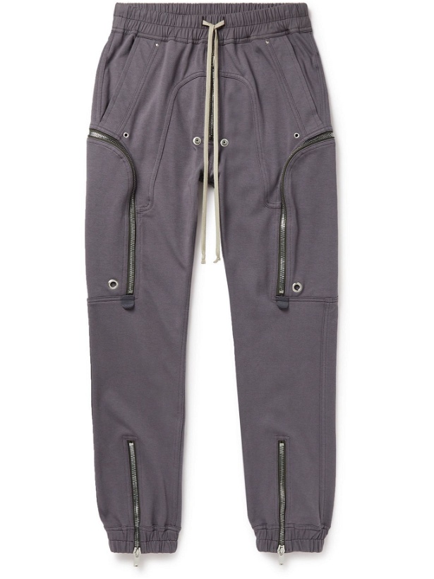 Photo: Rick Owens - Bauhaus Tapered Cotton-Jersey Sweatpants - Purple