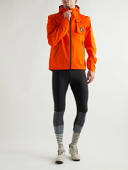 Café du Cycliste - Alizee Shell and Ripstop Hooded Cycling Jacket - Orange