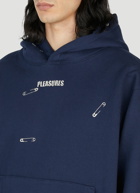 Pleasures - Safety Pin Hooded Sweatshirt in Navy