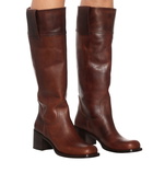 Miu Miu Knee-high leather boots