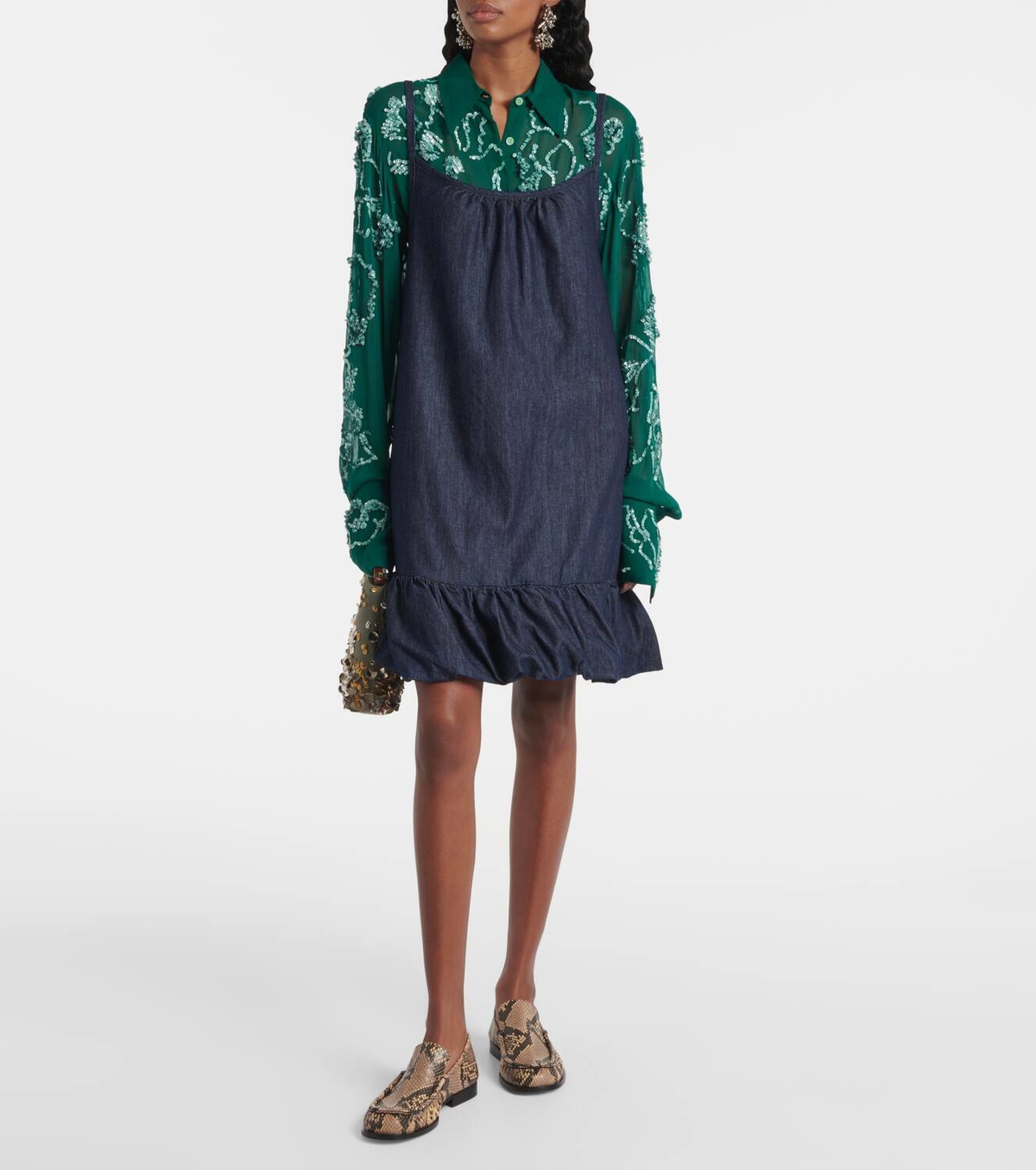 Dries Van Noten Denim minidress