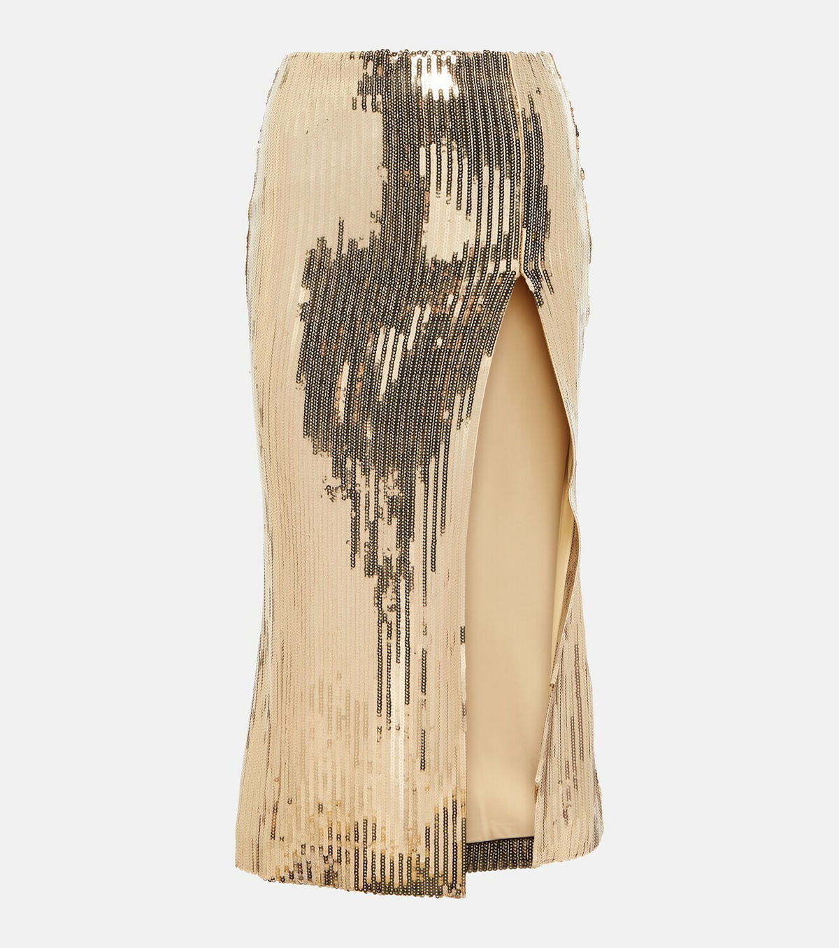 LaQuan Smith Sequined midi skirt