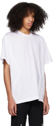 Comme des Garçons Homme Plus White Paneled T-Shirt