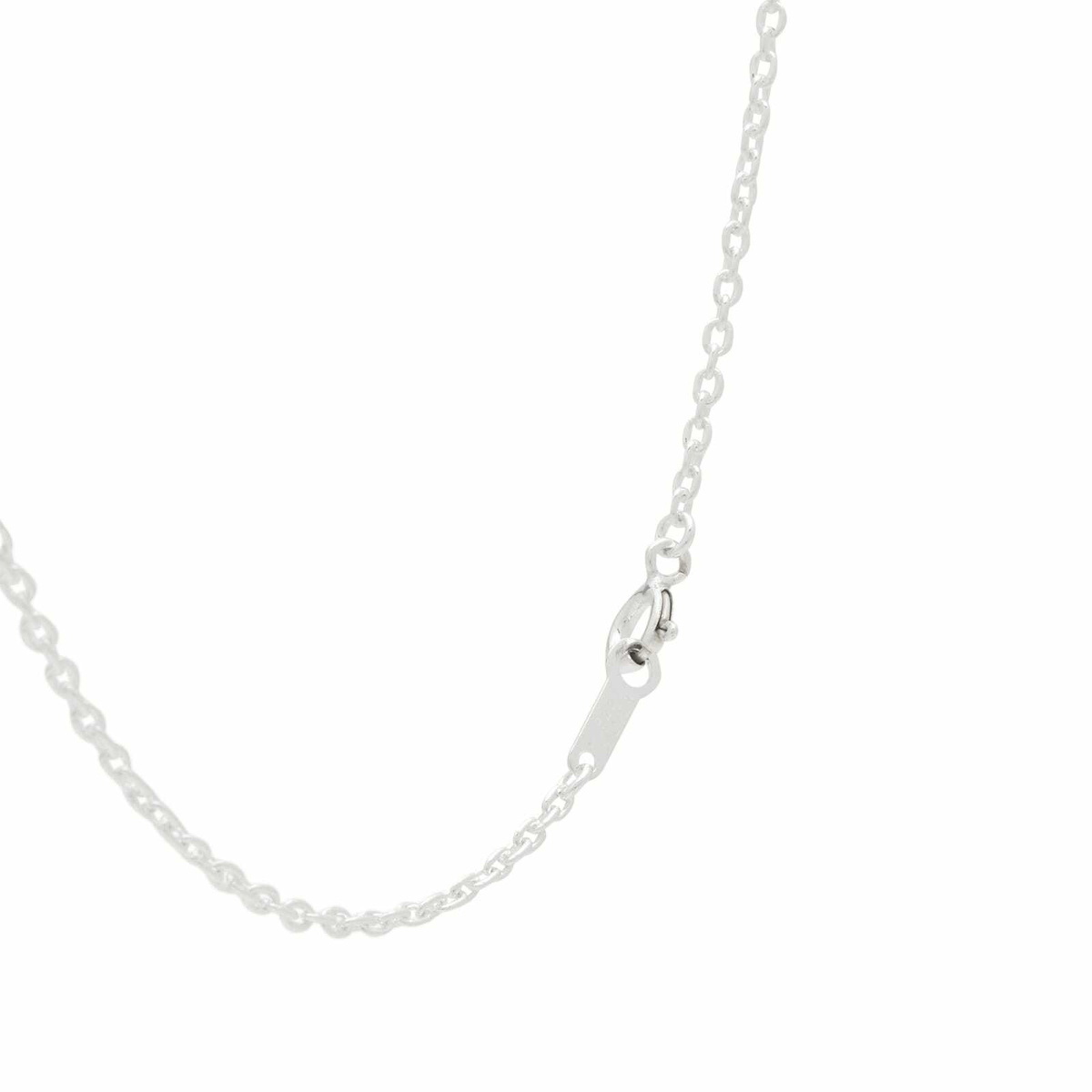 Neighborhood Men's Button Necklace in Silver 