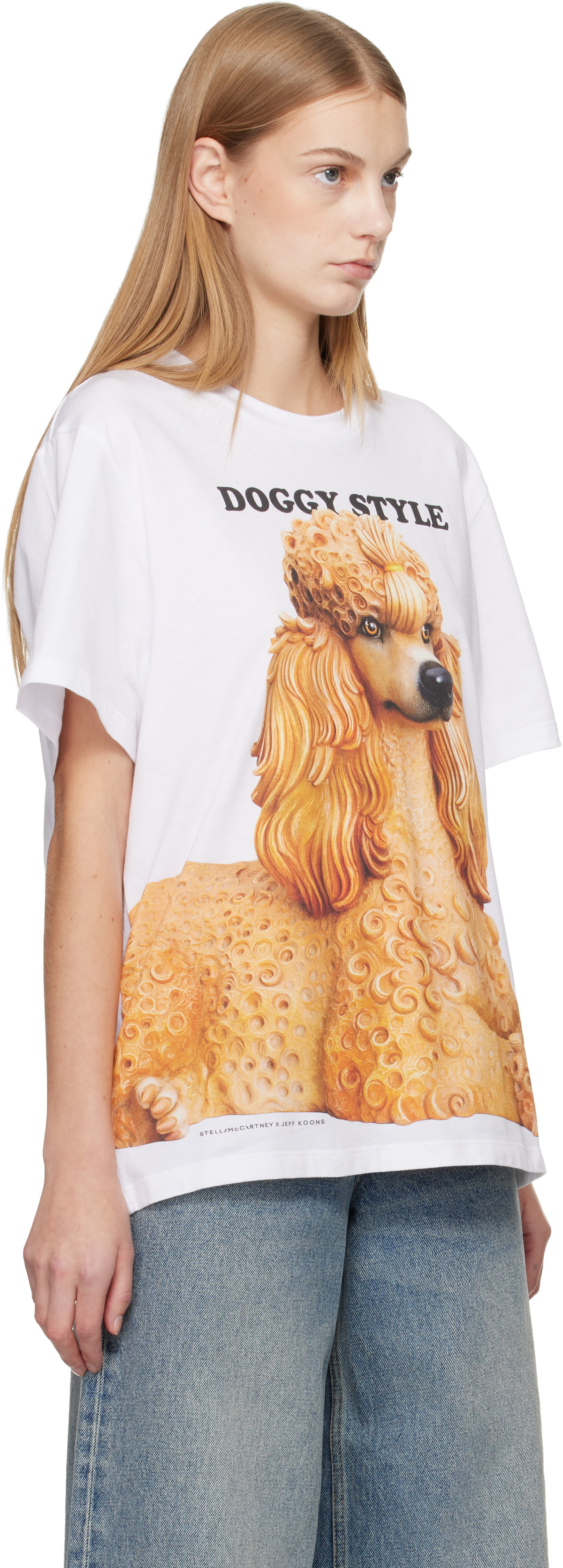 Stella McCartney White Jeff Koons Edition 'Doggy Style' T-shirt