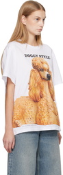 Stella McCartney White Jeff Koons Edition 'Doggy Style' T-shirt