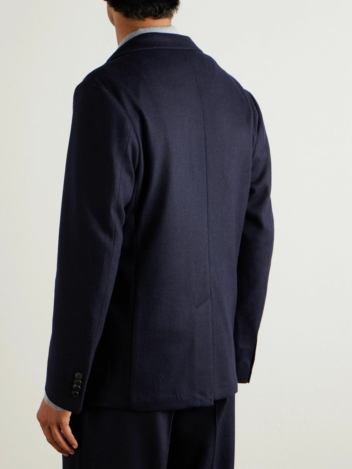 Sunspel - Boiled-Wool Blazer - Blue