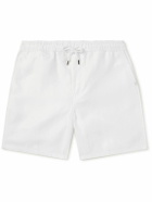 Derek Rose - Sydney 1 Straight-Leg Linen Drawstring Shorts - White