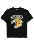 KENZO - Logo-Print Cotton-Jersey T-Shirt - Black