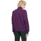 Dries Van Noten Purple Half-Zip Sweater