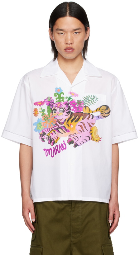 Photo: Marni White Funky Flowers Shirt