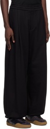 WOOYOUNGMI Black Wide Sweatpants