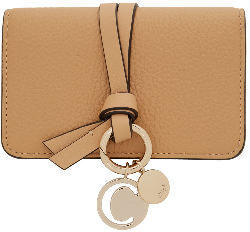 Chloé french discount alphabet leather wallet