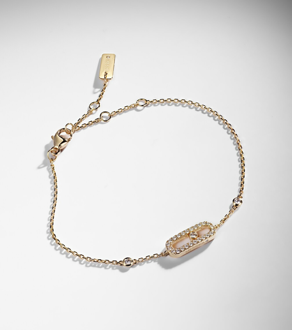 Messika Move Uno 18kt gold bracelet with diamonds